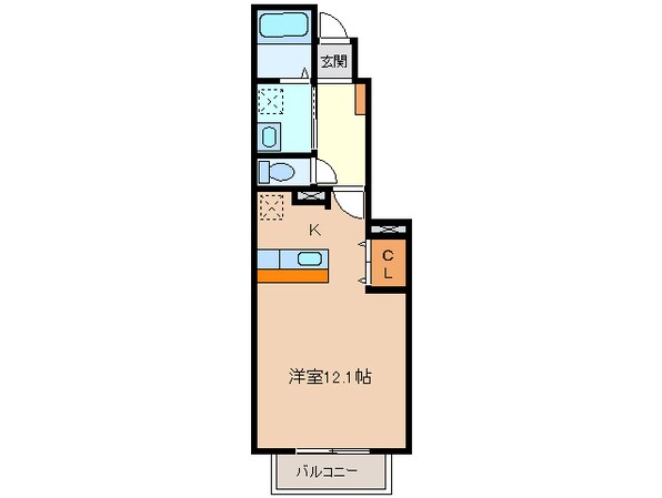 プラティーク　Ⅱの物件間取画像